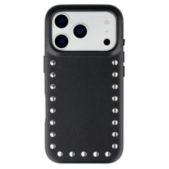 Selencia Coque arrière Studs avec MagSafe Apple iPhone 17 Pro - Velvet Black