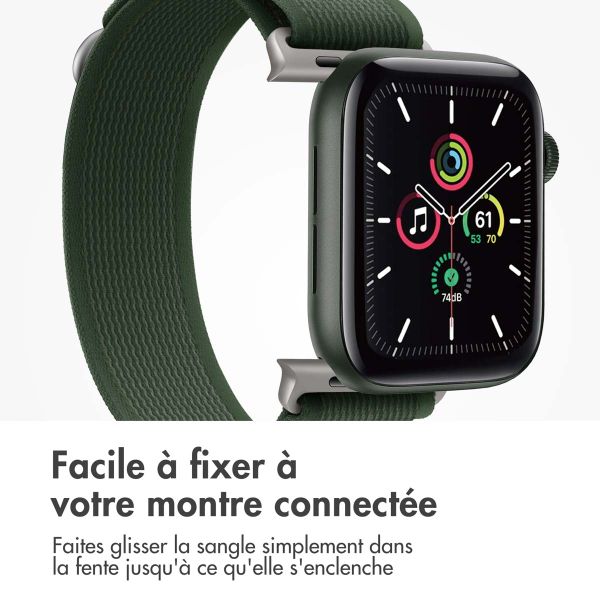 imoshion Bracelet Trail en nylon Apple Watch | 38/40/41/42 mm - Vert Militaire