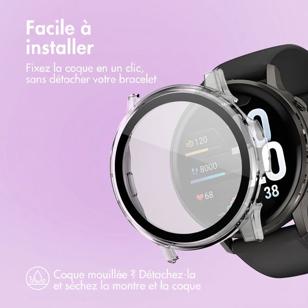 imoshion Coque rigide à couverture complète Garmin Venu 4 - 45 mm - Transparent