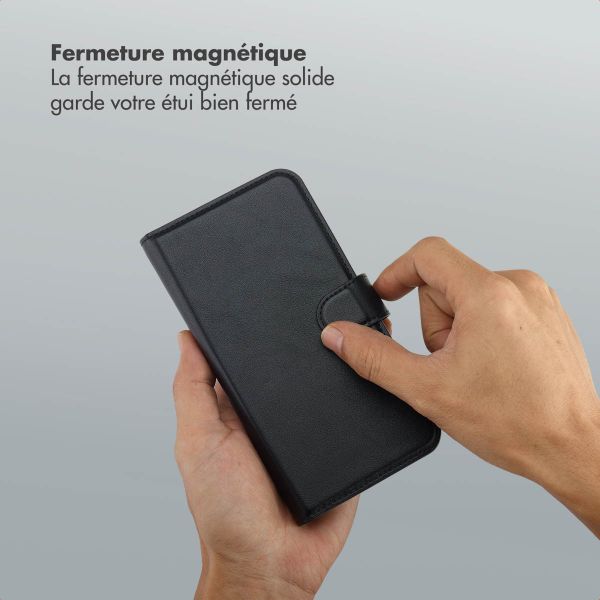 Selencia Étui portefeuille amovible Olyn avec MagSafe Samsung Galaxy A55 - Noir