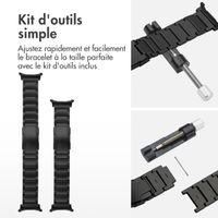 Accezz Bracelet en acier Titane mat Samsung Galaxy Watch Ultra (2024/2025) - Noir