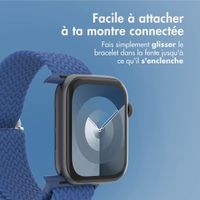 imoshion Bracelet nylon tissé Apple Watch | 44/45/46/49 mm - Bleu foncé