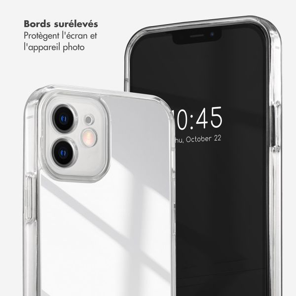 Selencia Coque Mirror Apple iPhone 12 (Pro) - Argent