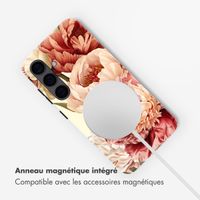 Selencia Coque arrière Vivid avec MagSafe Samsung Galaxy S24 - Vintage Peony
