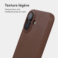 imoshion Coque arrière Texture Apple iPhone 17 - Marron foncé