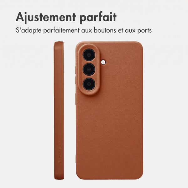 imoshion Coque arrière Texture Samsung Galaxy S26 - Marron