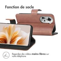imoshion Étui de télephone portefeuille de luxe Oppo Reno 11 - Marron