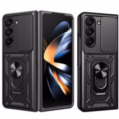 imoshion Coque arrière Rugged avec anneau Samsung Galaxy Z Fold 6 - Noir
