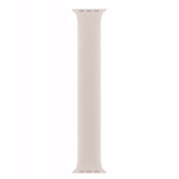 Apple Bracelet Boucle unique en Silicone Apple Watch | 44/45/46/49 mm - Taille 7 - Starlight