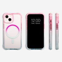 Selencia Coque arrière MagSafe Gradient Apple iPhone 13 - Rose / Bleu