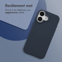 imoshion Coque Couleur Apple iPhone 16 - Bleu foncé