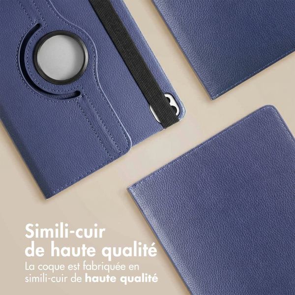 imoshion Coque tablette rotatif à 360° Apple iPad Air 11 pouces (2026) M4 / (2025) M3 / (2024) M2 / Air 5 (2022) / Air 4 (2020) / Pro 11 (2018/2020) - Bleu foncé