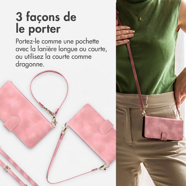 imoshion Etui de télephone portefeuille avec cordon Xiaomi Redmi Note 17 Pro - Rose