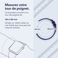 Apple Bracelet Leather Band Modern Buckle Apple Watch | 38/40/41/42 mm - Taille L - Ink