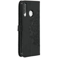 Etui de télephone portefeuille Mandala Huawei P30 Lite - Noir