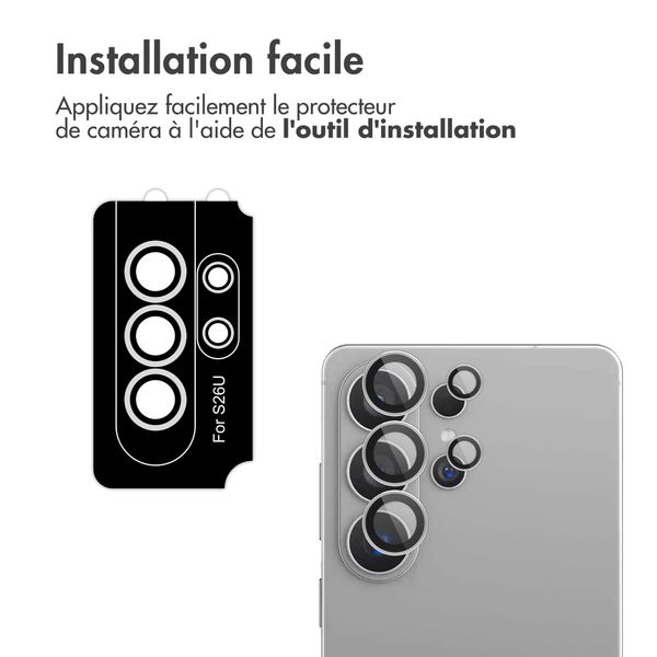imoshion Lot de 2 protections d'objectif de caméra Samsung Galaxy S26 / S26 Plus - Silver Grey