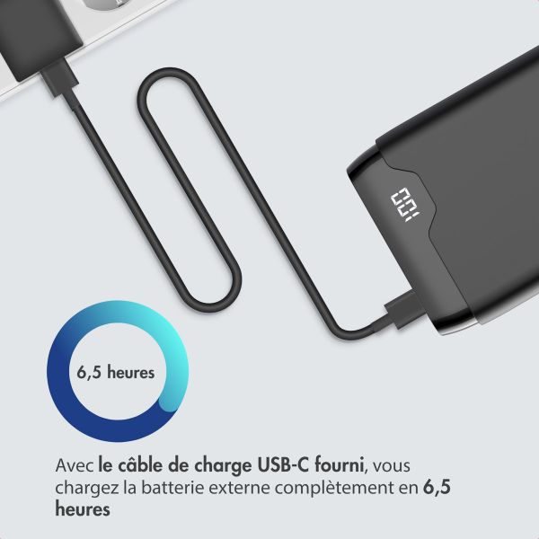 imoshion Batterie externe - 27.000 mAh - Quick Charge et Power Delivery - 30W - Noir