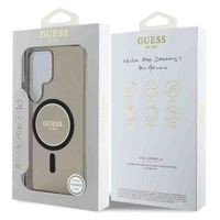 Guess Coque MagSafe IML Glitter Gradient Samsung Galaxy S25 Ultra - Noir