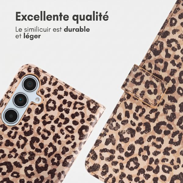 imoshion Étui de télephone portefeuille Design Samsung Galaxy A35 - Leopard Mood