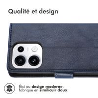 imoshion Étui de télephone portefeuille de luxe Oppo Reno 16 / 16 Pro - Bleu foncé