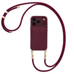Selencia Cordon universel pour téléphone avec 2 crochets - réglable - Bold Burgundy