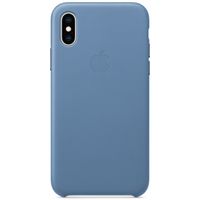 Apple Coque Leather Apple iPhone Xs - Cornflower