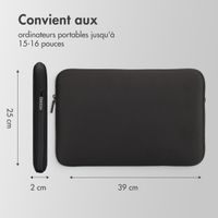 Accezz Pochette ordinateur 15-16 pouces - Noir
