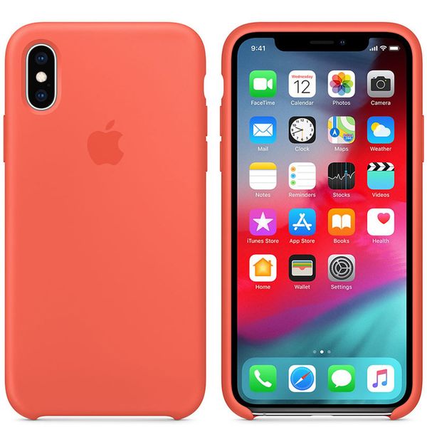 Apple Coque en silicone Apple iPhone X / Xs - Nectarine