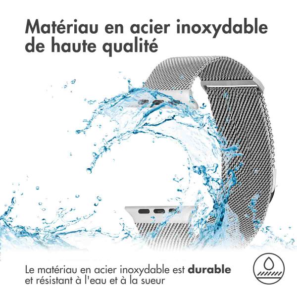 imoshion Bracelet magnétique milanais Apple Watch | 38/40/41/42 mm - Taille S - Argent