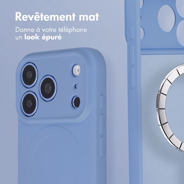 imoshion Coque Couleur avec MagSafe Apple iPhone 18 Pro / 17 Pro - Bleu