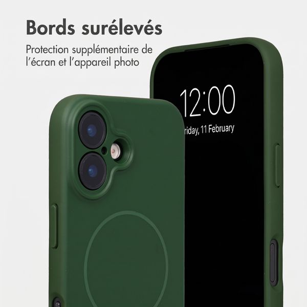 Accezz Coque Grip avec MagSafe Apple iPhone 17 - Vert foncé