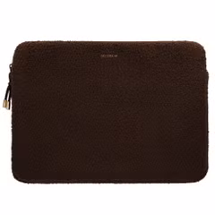 Selencia Housse laptop teddy 15-16 pouces - Choco Brown