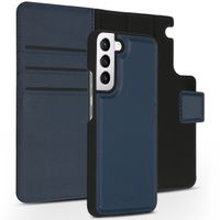 Accezz Premium Leather 2 in 1 Wallet Bookcase Samsung Galaxy S22 - Bleu foncé
