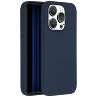 Accezz Coque Liquid Silicone avec MagSafe Apple iPhone 15 Pro - Bleu foncé