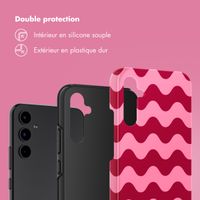 Selencia Coque arrière Vivid Samsung Galaxy A34 (5G) - Wave Vibes Lipstick