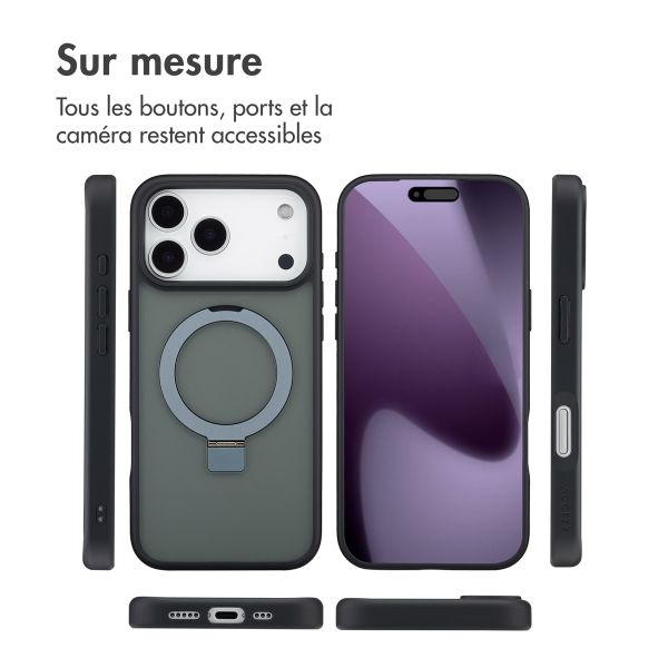 Accezz Coque Ring Stand avec MagSafe Apple iPhone 17 Pro Max - Noir