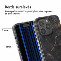 imoshion Coque Design Apple iPhone 15 Pro - Black Marble Transparent
