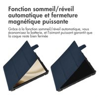 Accezz Coque tablette Rugged Trifold Samsung Galaxy Tab A9 Plus - Bleu foncé