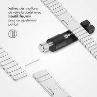 Selencia Bracelet à maillons en acier Apple Watch | 44/45/46/49 mm - Argent