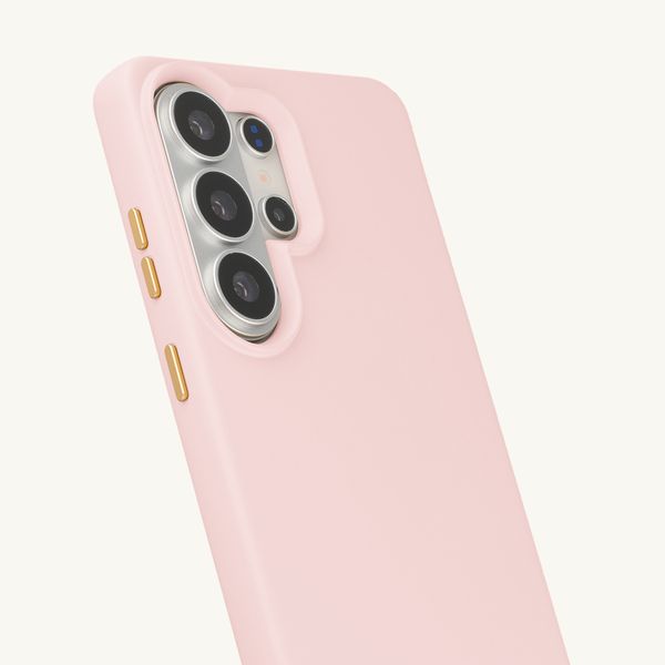 Selencia Coque arrière Rivièra avec MagSafe avec crochets amovibles Samsung Galaxy S26 Ultra - Sorbet Pink