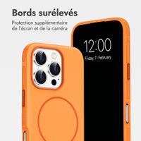 imoshion Coque arrière Color avec Thin MagSafe Ring Apple iPhone 16 Pro - Orange