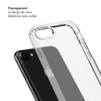Selencia Coque arrière avec crochets amovibles Apple iPhone SE (2022 / 2020) / 8 / 7 - Transparent