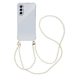 imoshion Coque avec dragonne + bracelet - Perles Samsung Galaxy A56 - Transparent