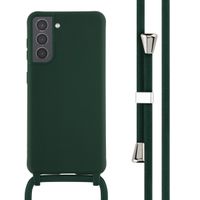 imoshion Coque en silicone avec cordon Samsung Galaxy S21 - Vert foncé