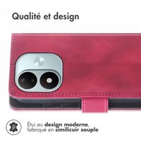 imoshion Etui de télephone portefeuille avec cordon Xiaomi Redmi Note 17 (5G) - Rouge