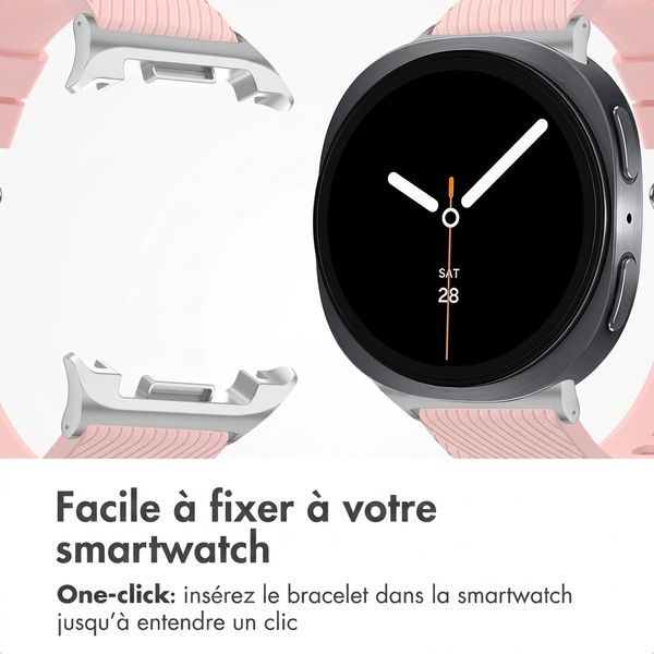 imoshion Bracelet en silicone flexible Samsung Galaxy Watch 9 (40/44mm) / Watch 8 (40/44mm) / Classic (46mm) - Rose