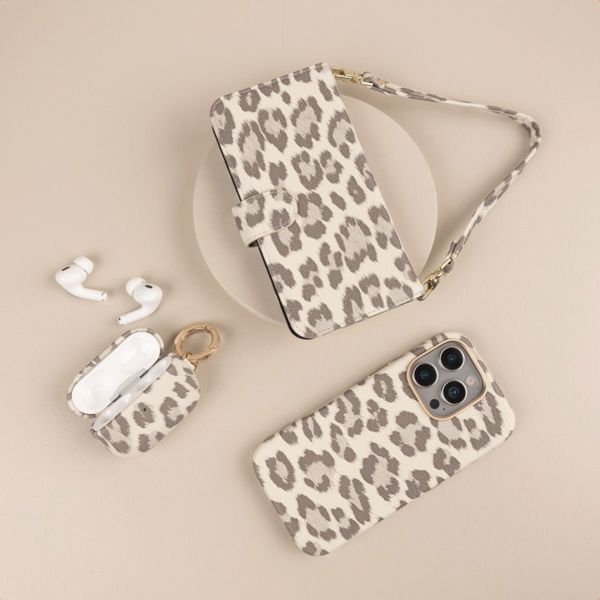 Selencia Coque Sabi imprimé panthère avec MagSafe Apple iPhone 14 - Soft Ivory