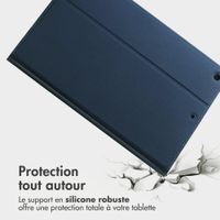Accezz Coque tablette Classic Apple iPad 9 (2021) 10.2 pouces / iPad 8 (2020) 10.2 pouces / iPad 7 (2019) 10.2 pouces - Bleu foncé