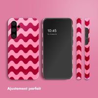 Selencia Coque arrière Vivid Samsung Galaxy A55 - Wave Vibes Lipstick