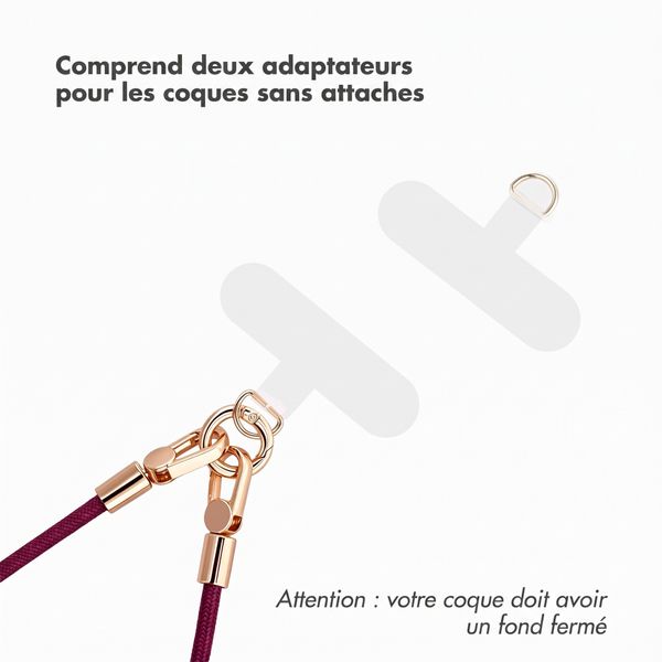 Selencia Bracelet universel avec 2 crochets - Bold Burgundy